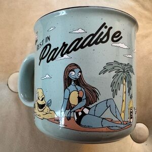 Disney The Nightmare Before Christmas Ceramic Mug - Pale Blue and White